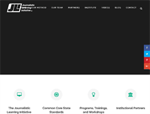 Tablet Screenshot of journalisticlearning.com